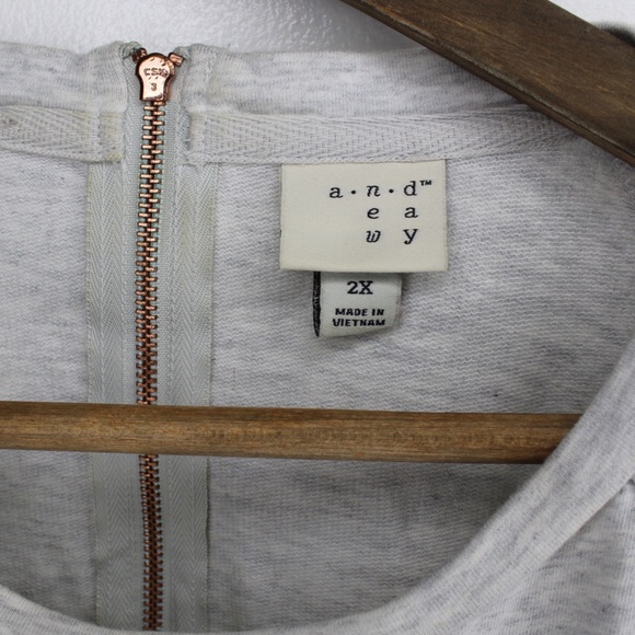 a new day Plus Long Sleeve Floral Top 2X Preowned - Picture 6 of 6